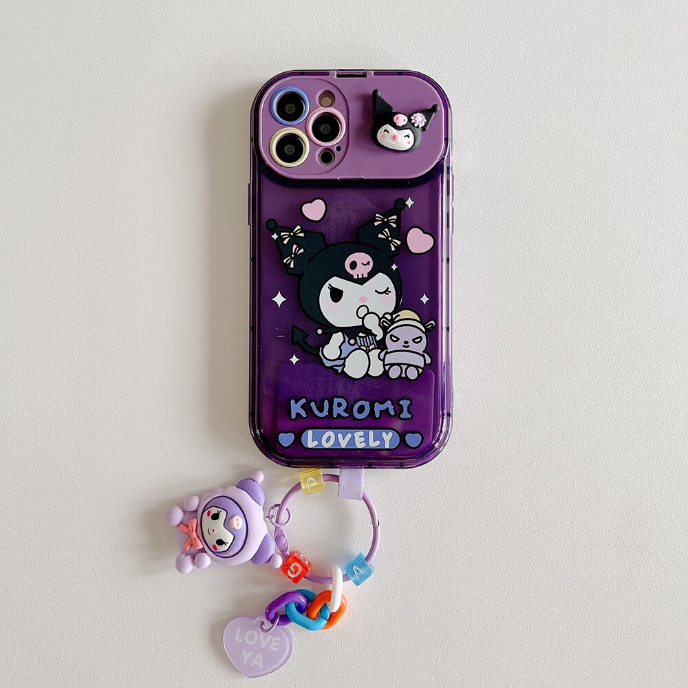 Cartoon makeup mirror Phone Case For Iphone 11 12 13 14 Pro Xs Xr Max