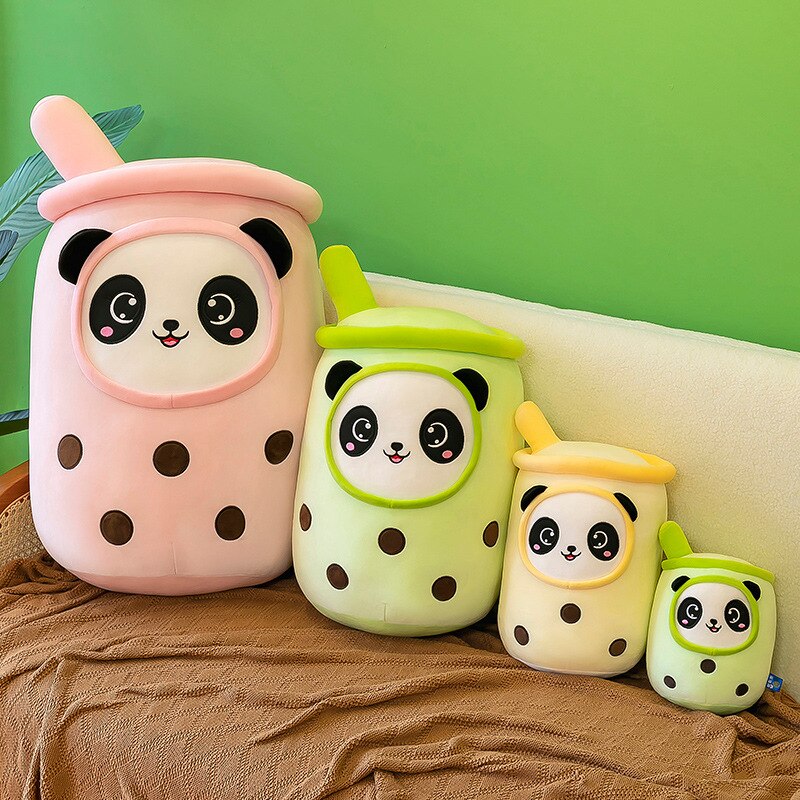 Giant Milk Boba Plushie, Kawaii Tea Cup Plush Toy Soft Stuffed