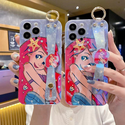 The Little Mermaid Princess, Phone Case For Iphone, Wrist Strap